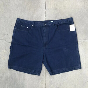 Vintage 80s Deadstock Yes Clothing Men's Denim Cargo Carpenter Shorts Size 60